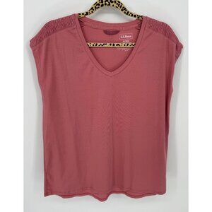 L.L. Bean Women's Beyond Soft V-Neck Short Sleeve Tee